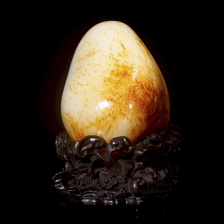 Hetian white jade stone, Qing dynasty