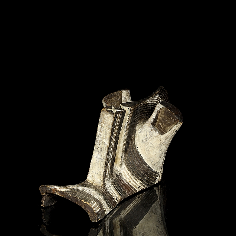 Máscara ceremonial Kifwebe masculina, Songye, R.D. del Congo, s.XX