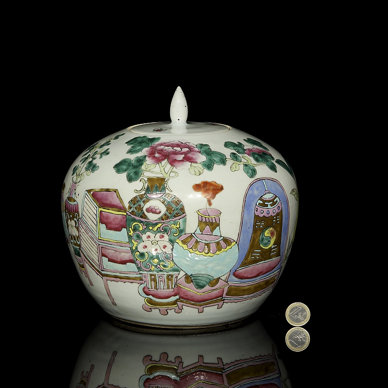Recipiente de porcelana esmaltada