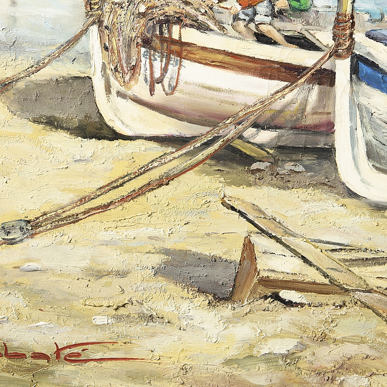 Quimet Sabaté Casanova (1936–2024), “Boats on the Shore” - 3
