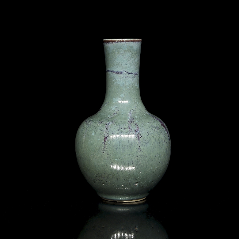 Porcelain vase with flambé glaze, 20th century - 2