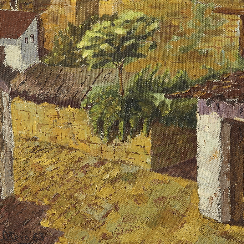 奥特罗 J. Otero（20世纪）《村庄》，1963年 - 2