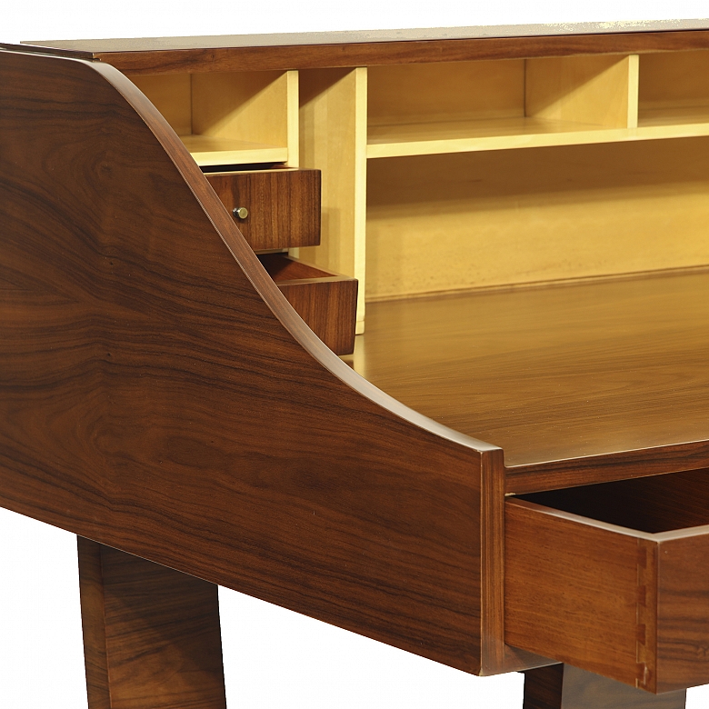 Art Deco style desk in Palo Santo wood - 14