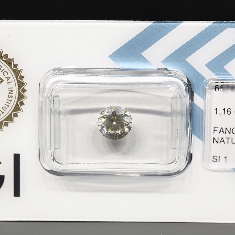 Diamante natural talla brillante, 1.16 ct, certificado IGI