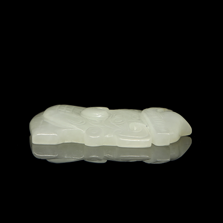 Placa de jade blanco 