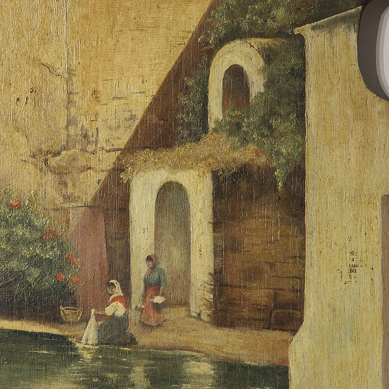 画家调色板“洗衣妇”