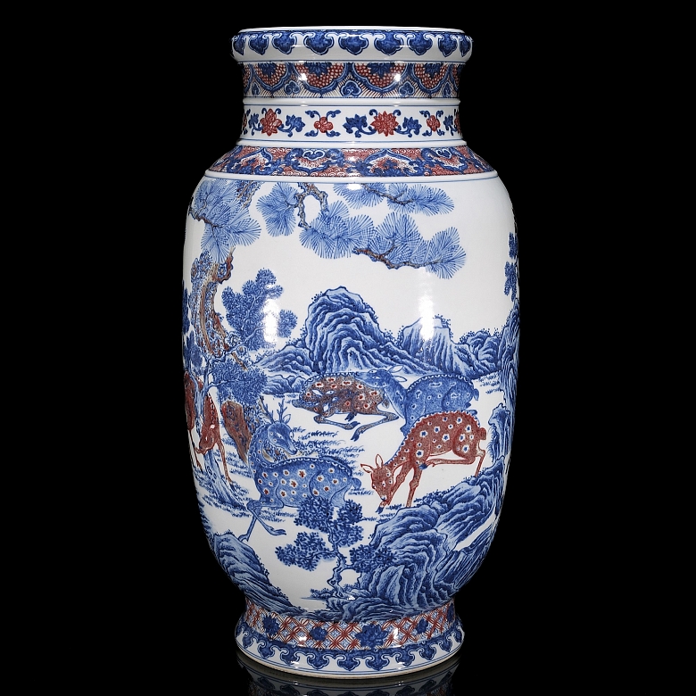Jarrón de porcelana esmaltada 