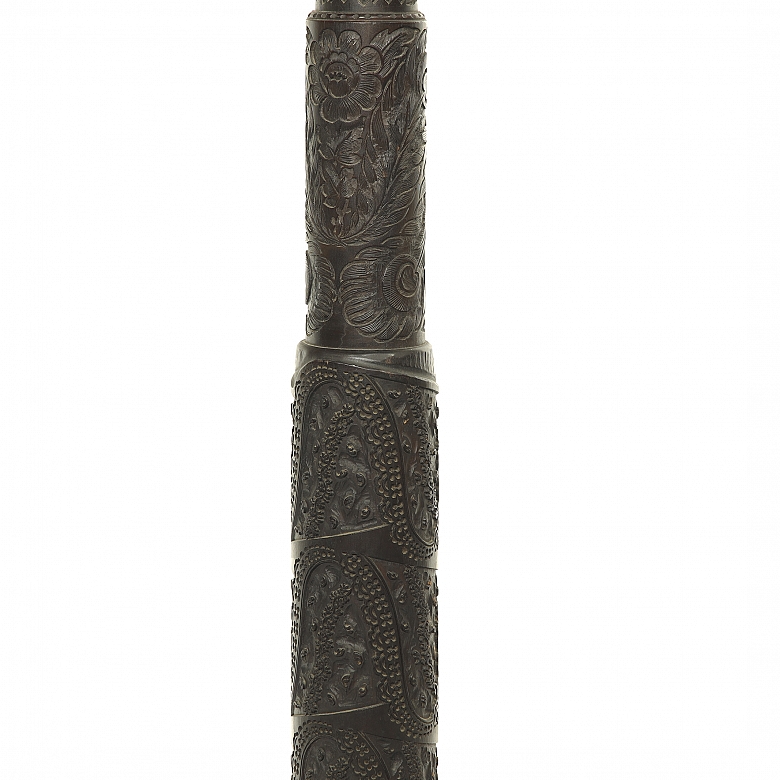 Carved wooden pedestal, 19th century - 3