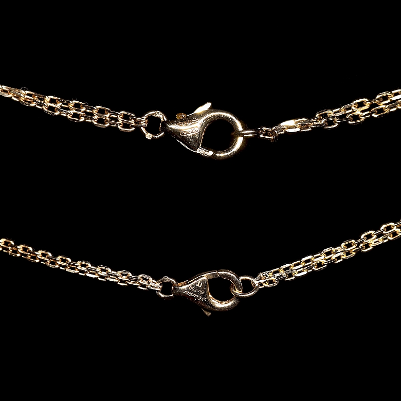 Gargantilla Cartier Love en oro rosa con diamante