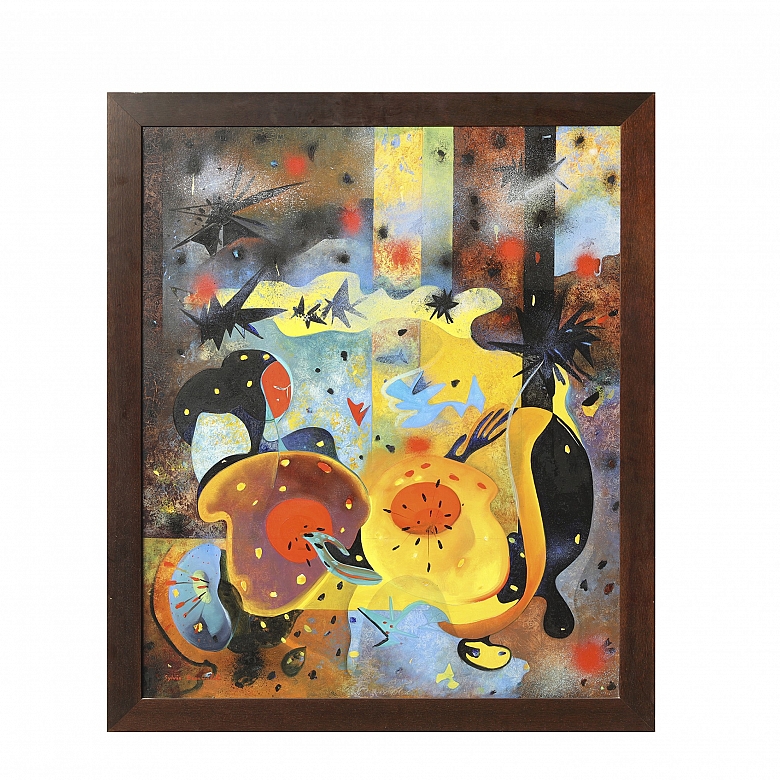 Sylvie Beaubalat (20th century) ‘Moire d'Etoiles’