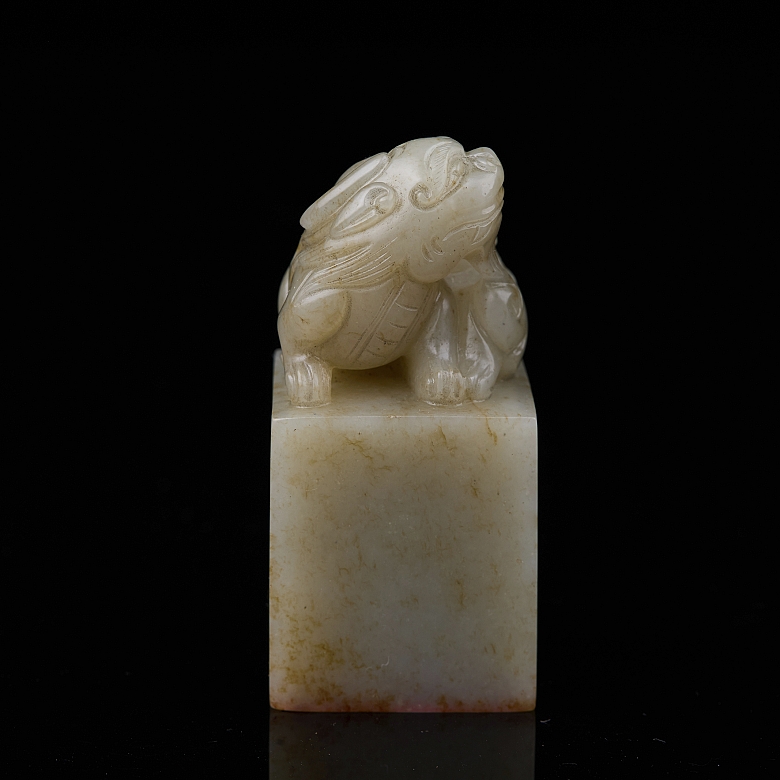 Sello de jade tallado