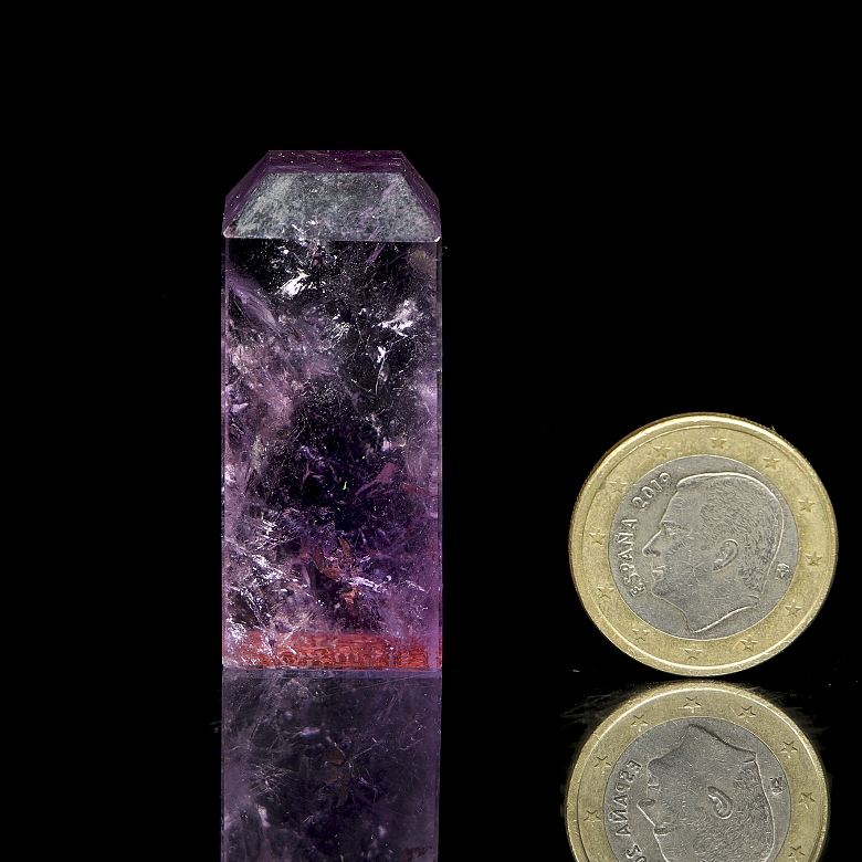 Sello de cuarzo morado, dinastía Qing