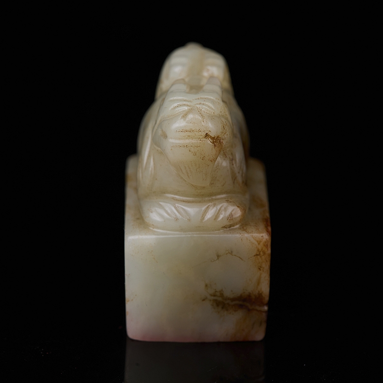 Sello de jade blanco