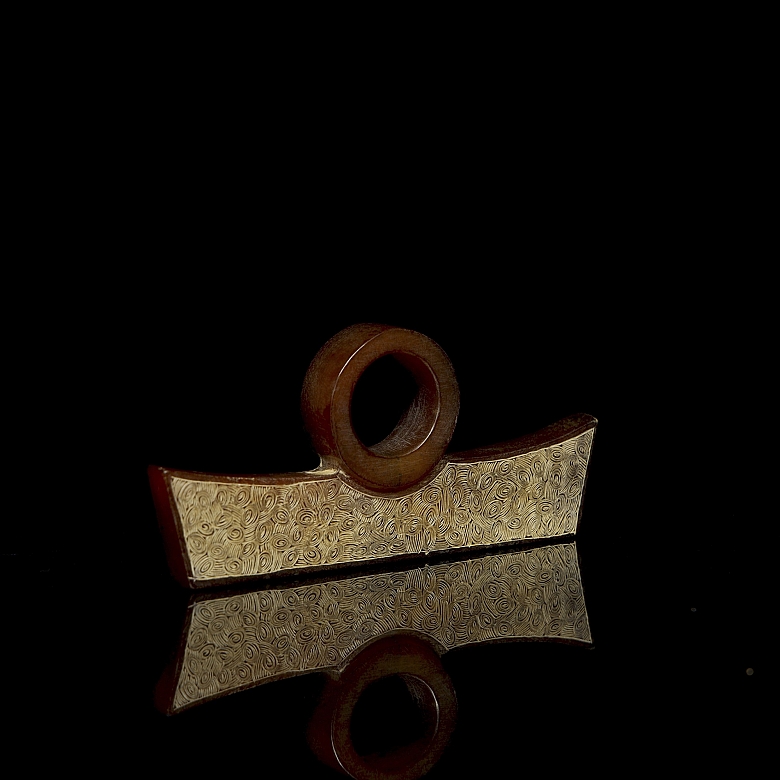 Colgante ritual de jade, cultura Liangzhu