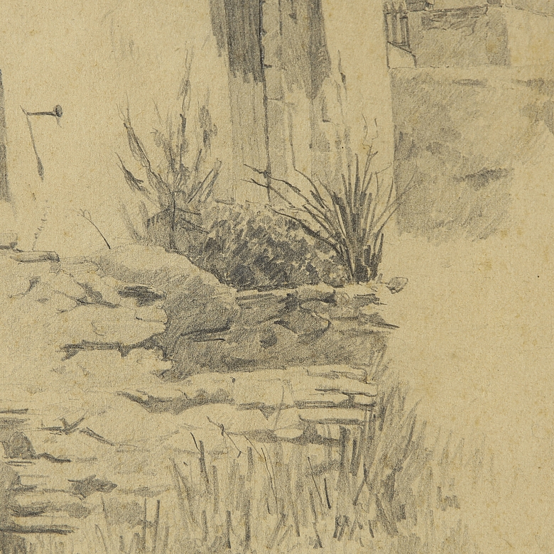 A. Rico (20th century) ‘Rural facade’ - 2