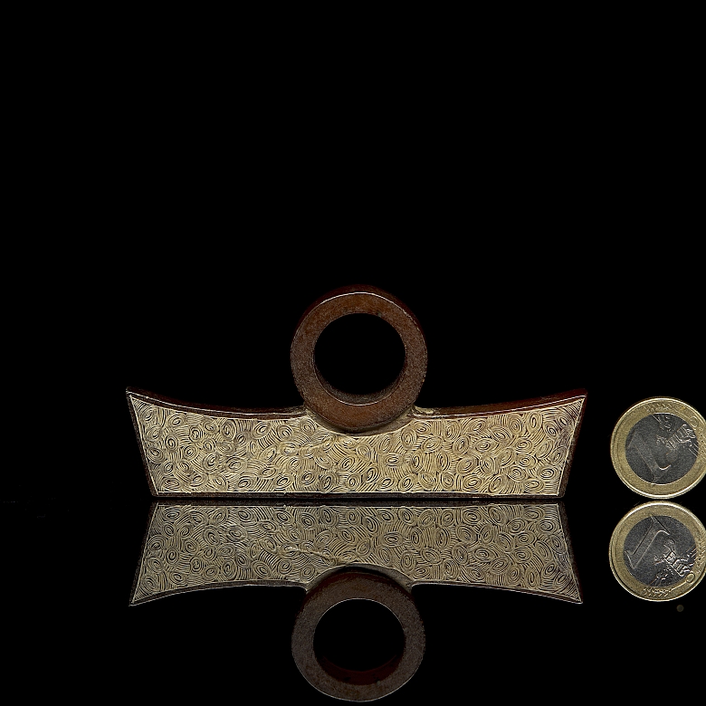 Colgante ritual de jade, cultura Liangzhu