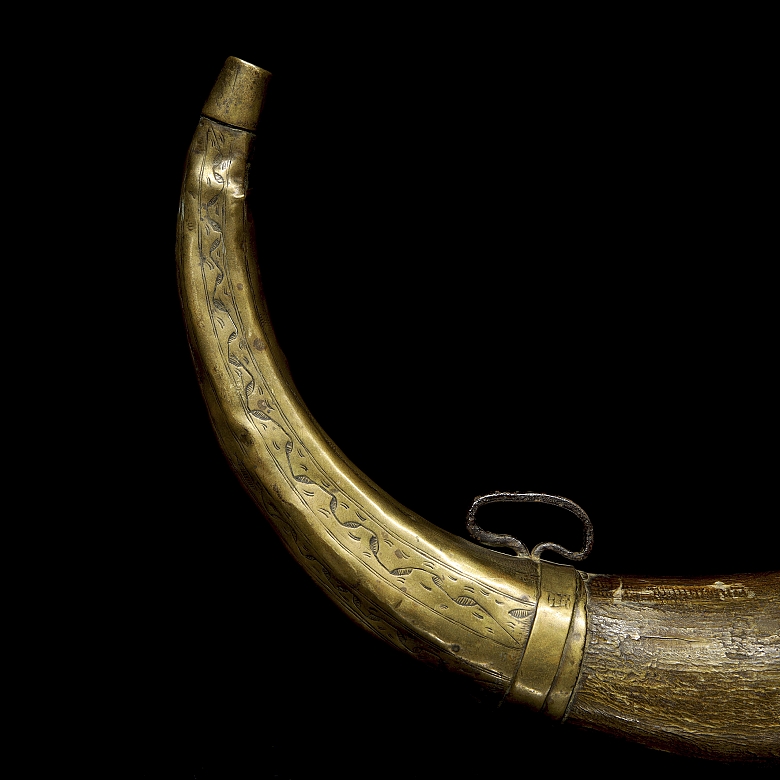 Bronze and horn tinderbox, Asia, 19th century - 4