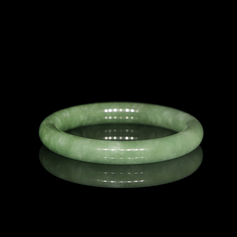 Circular jade bracelet, 20th century
