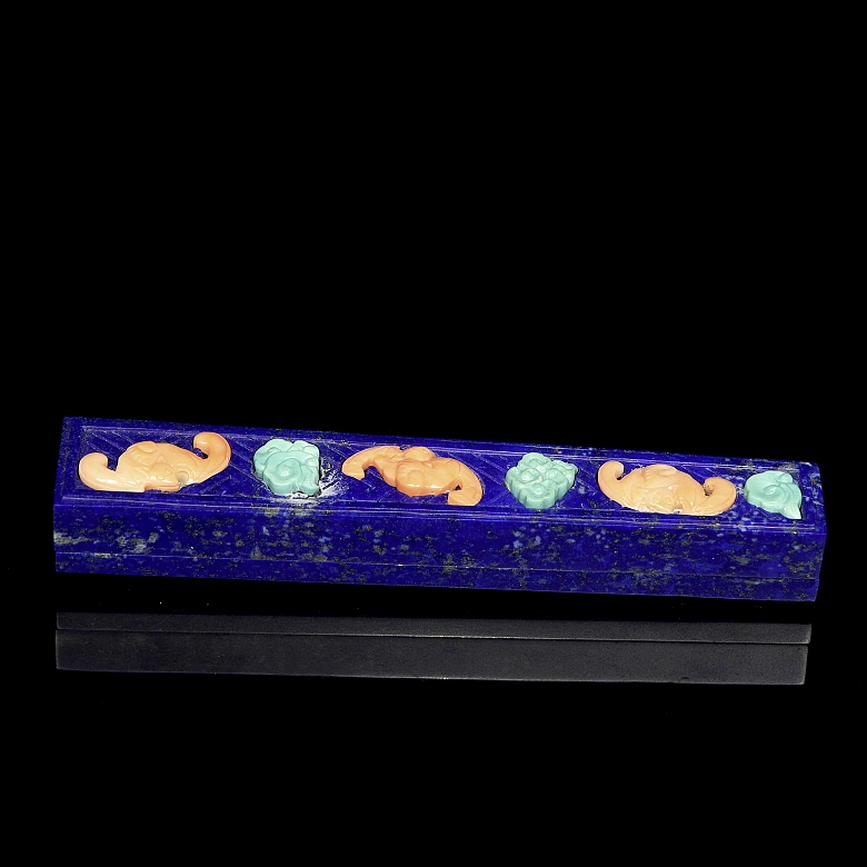 Small lapislazuli box “Bats and clouds”, 20th century - 5