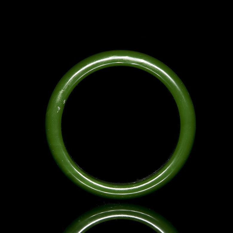 Esclava de jade verde espinaca, s.XX