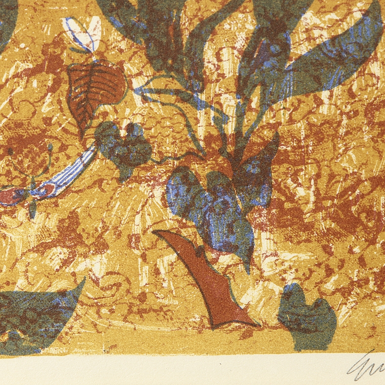 Antonio Guijarro Gutiérrez (1923–2011) ‘Nude Among Lilies’