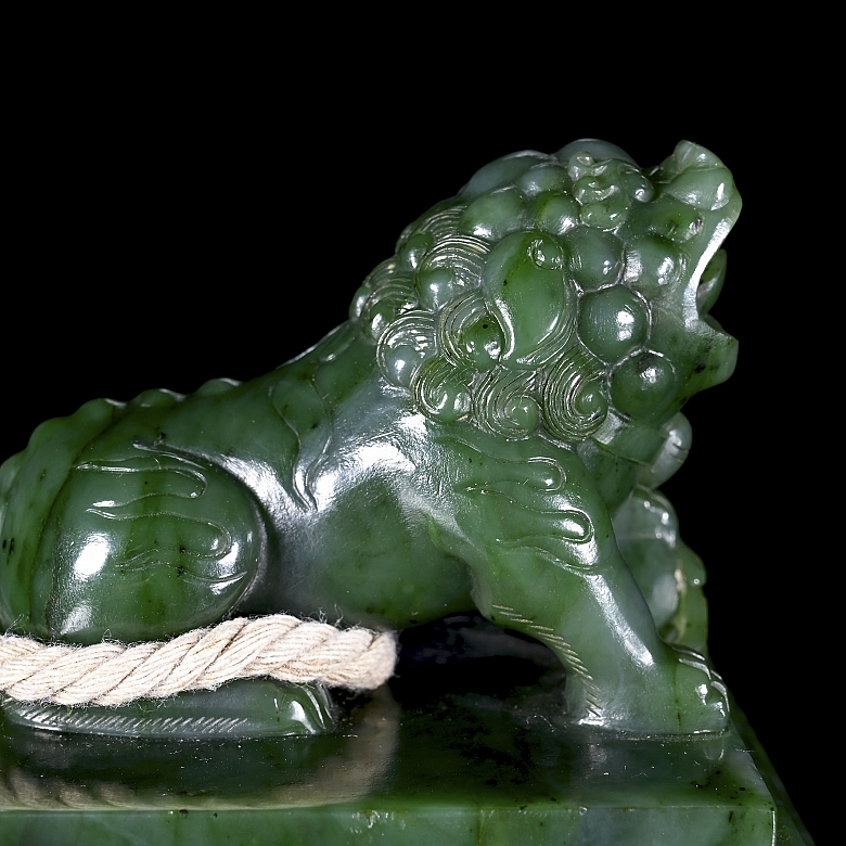Sello de jade espinaca