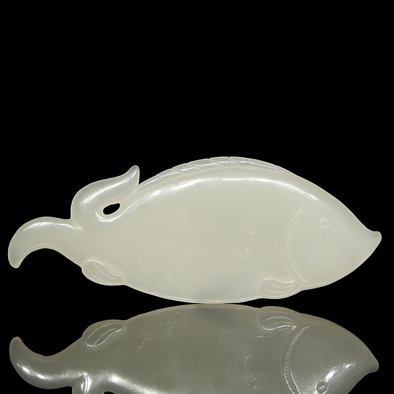 Placa de jade blanco
