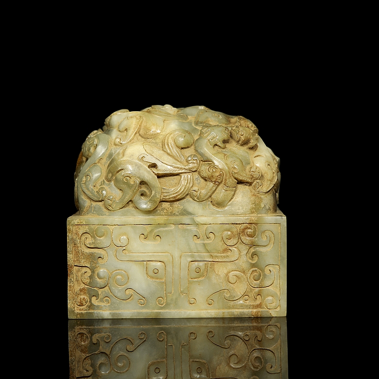 Gran sello de jade 