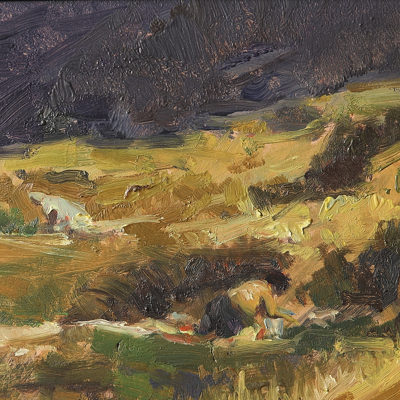Fermin Alegre (1947-1996) “Countryside Landscape”