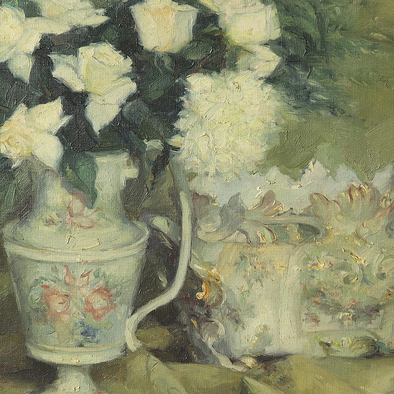 米格尔·瓦克尔 Miguel Vaquer （1910–1988）《白姑娘的花》 - 1