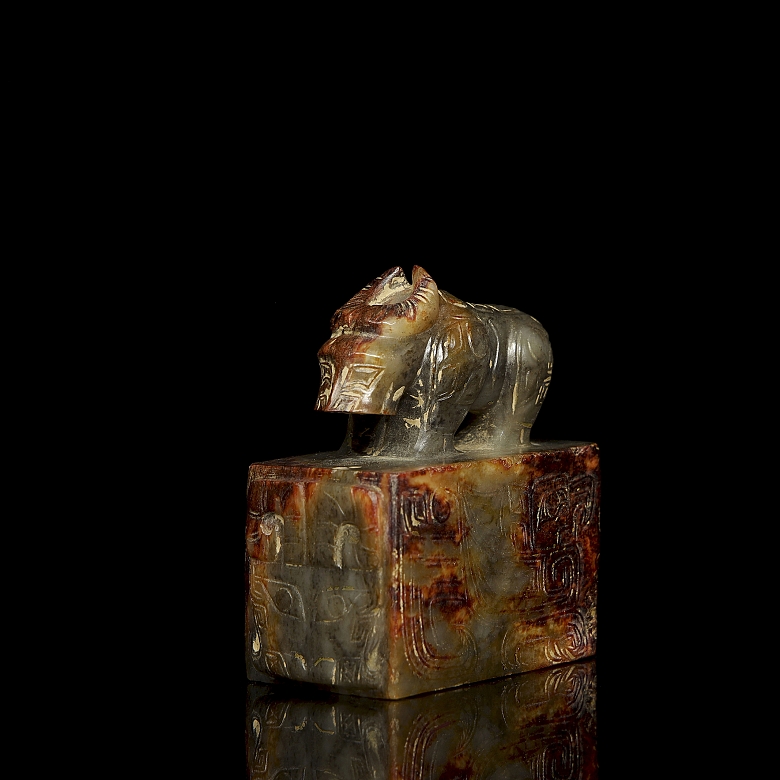 Sello de jade amarillo 