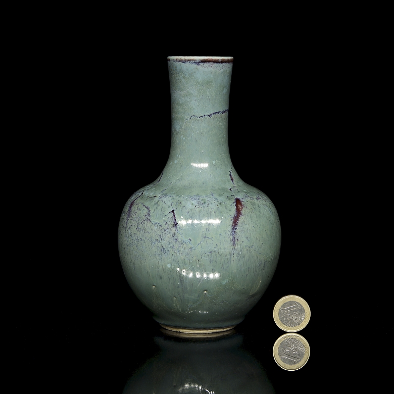 Porcelain vase with flambé glaze, 20th century - 6
