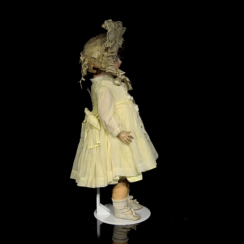 Muñeca de porcelana, serie de exportación D. E. P., Alemania, c. 1895-1905