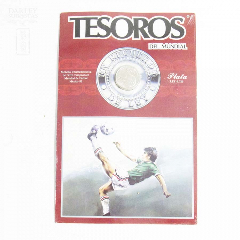 Monedas Mundial Mexico plata - 4