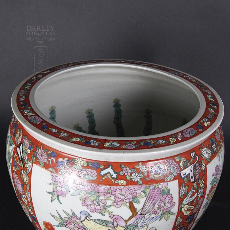 花鸟彩绘鱼缸 - 1