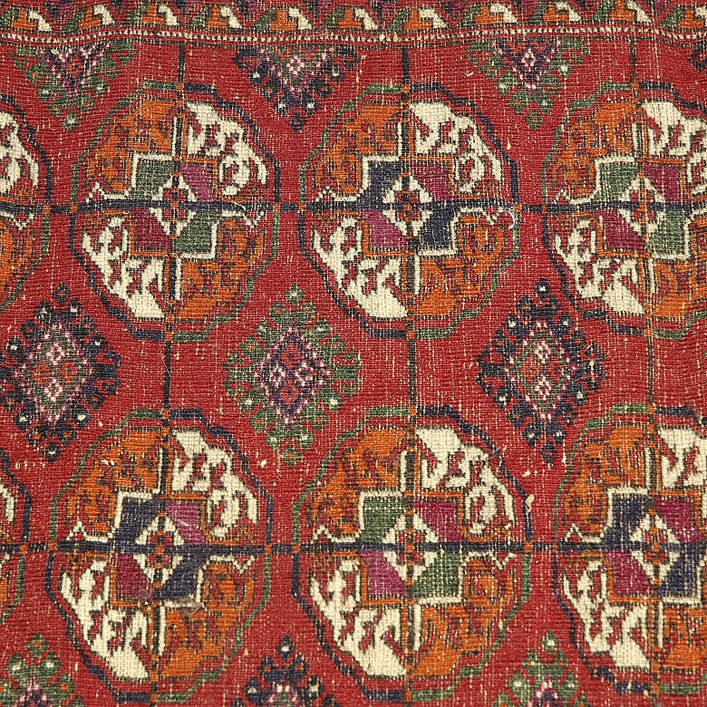 Alfombra oriental rusa de Bokara, s.XX - 5