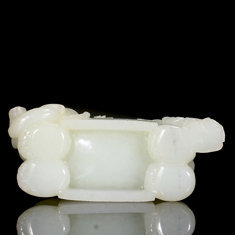 Figura de jade blanco de Hetian 