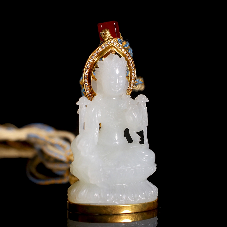 Colgante de jade de Hetian 