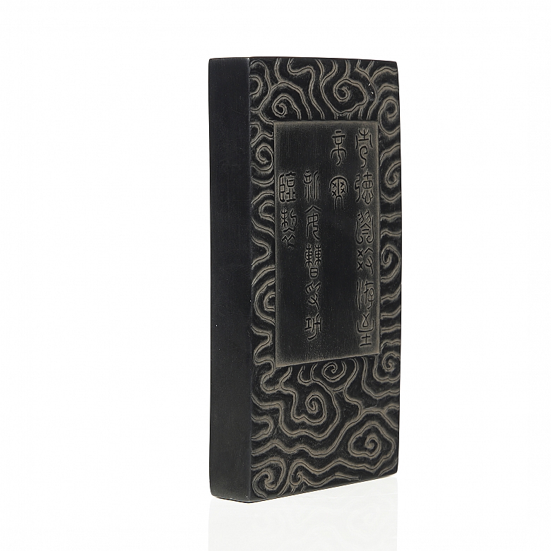 Ink piece with reliefs, Qing dynasty - 5