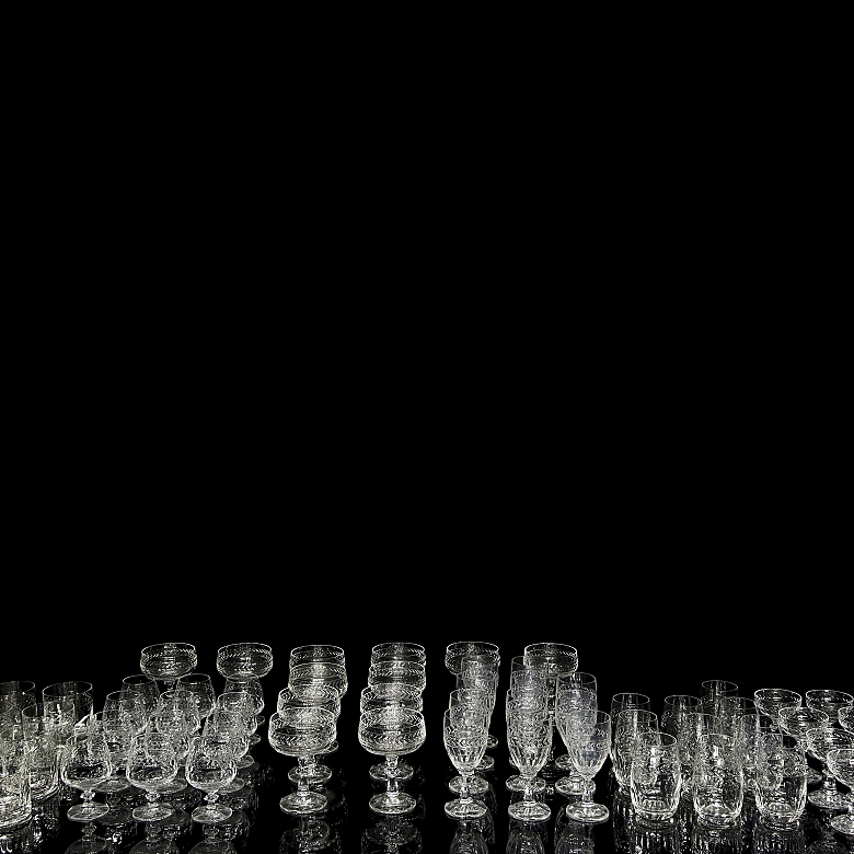 Set of glassware, Germany, 20th century