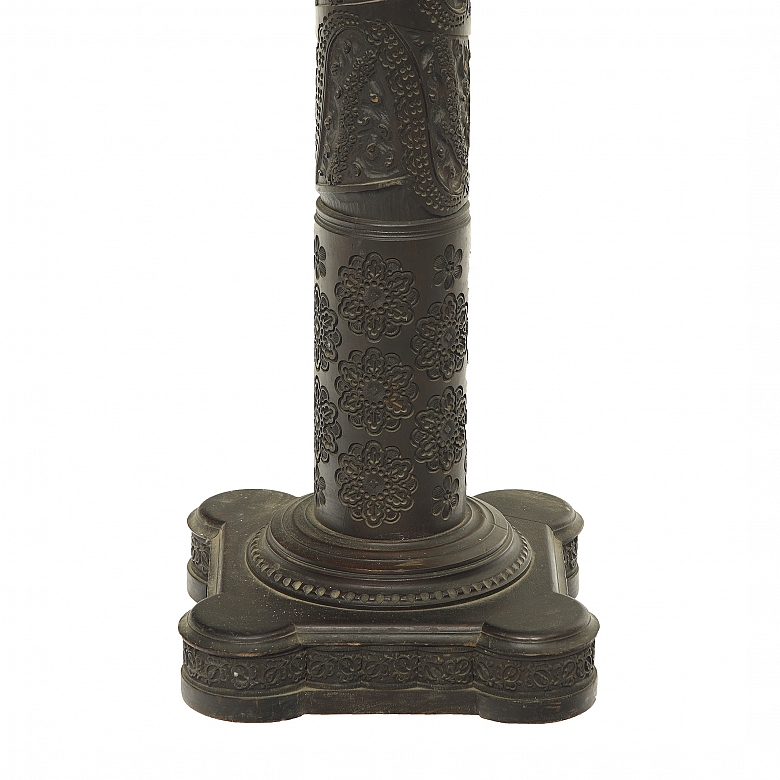 Carved wooden pedestal, 19th century - 5