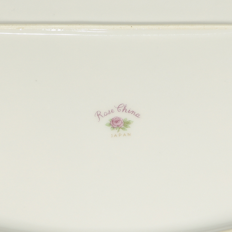 ‘玫瑰瓷’瓷器餐具，日本，20世纪 - 4