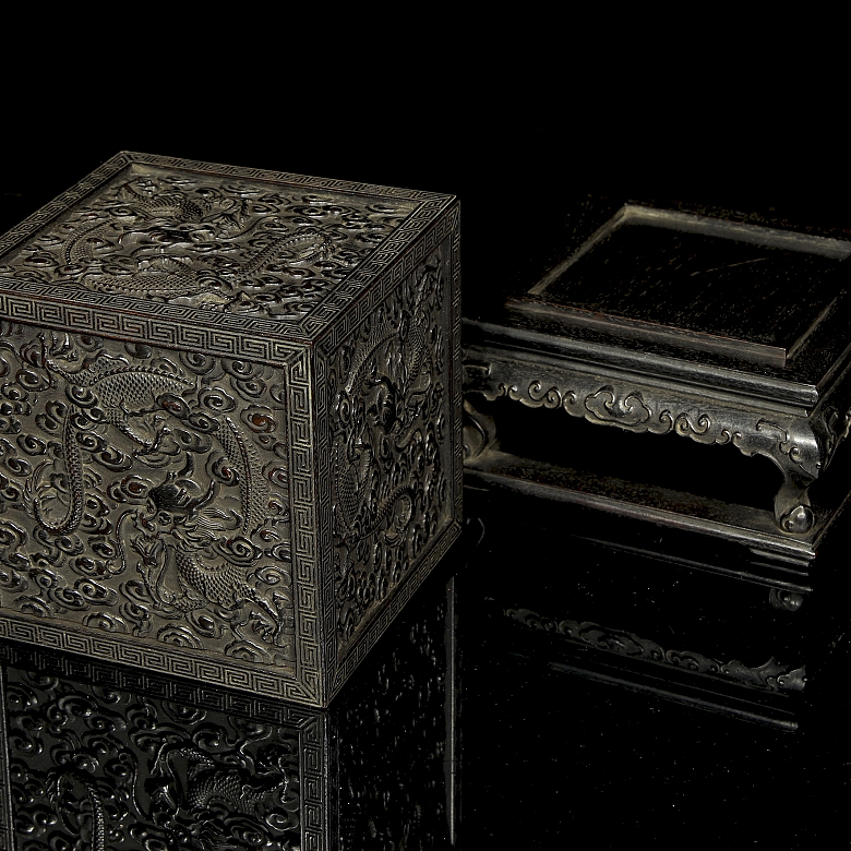 Caja para sello de madera de Zitang