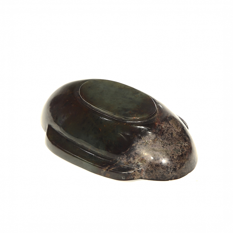 Recipiente de jade verde, dinastía Han