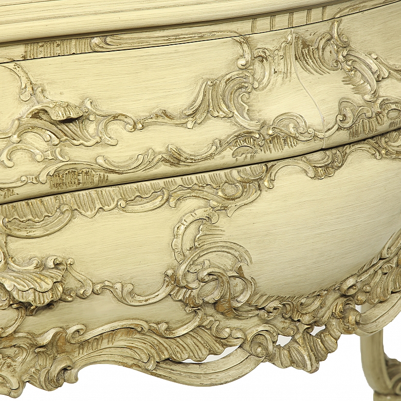 Console carved wood, Louis XV style, 20th century - 4