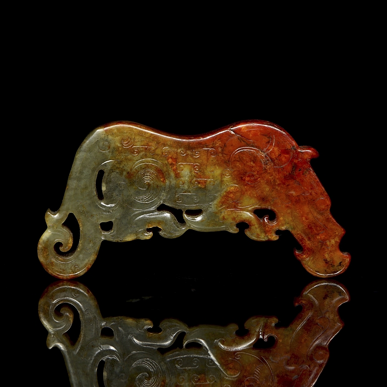 Placa de jade tallado