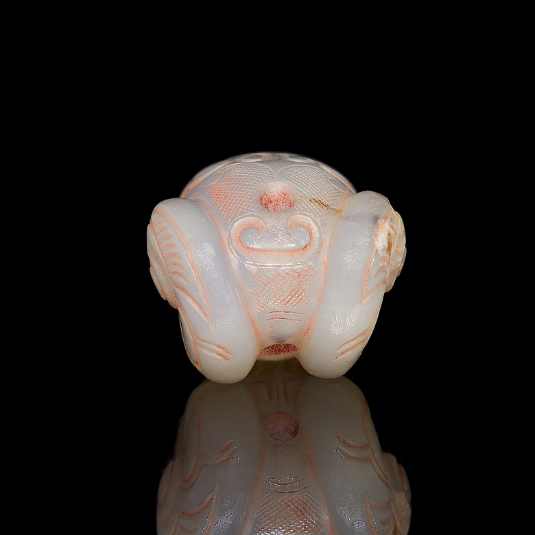 Colgante de ágata blanca 