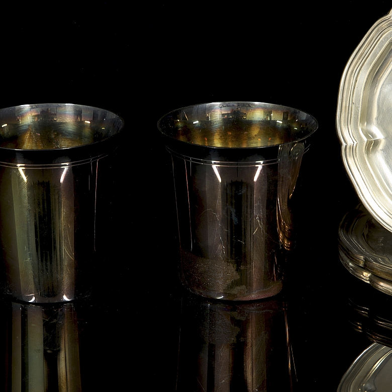 Conjunto de objetos de plata, s.XX