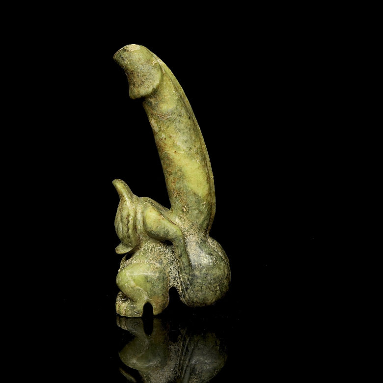 Carved stone figure, Hongshang culture style - 1
