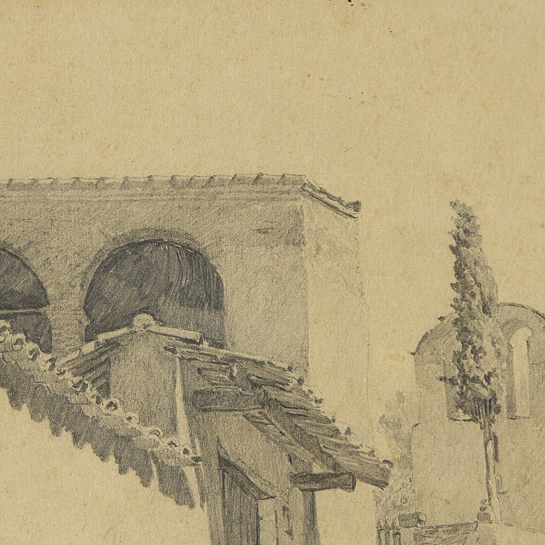 A. Rico (20th century) ‘Rural facade’ - 1